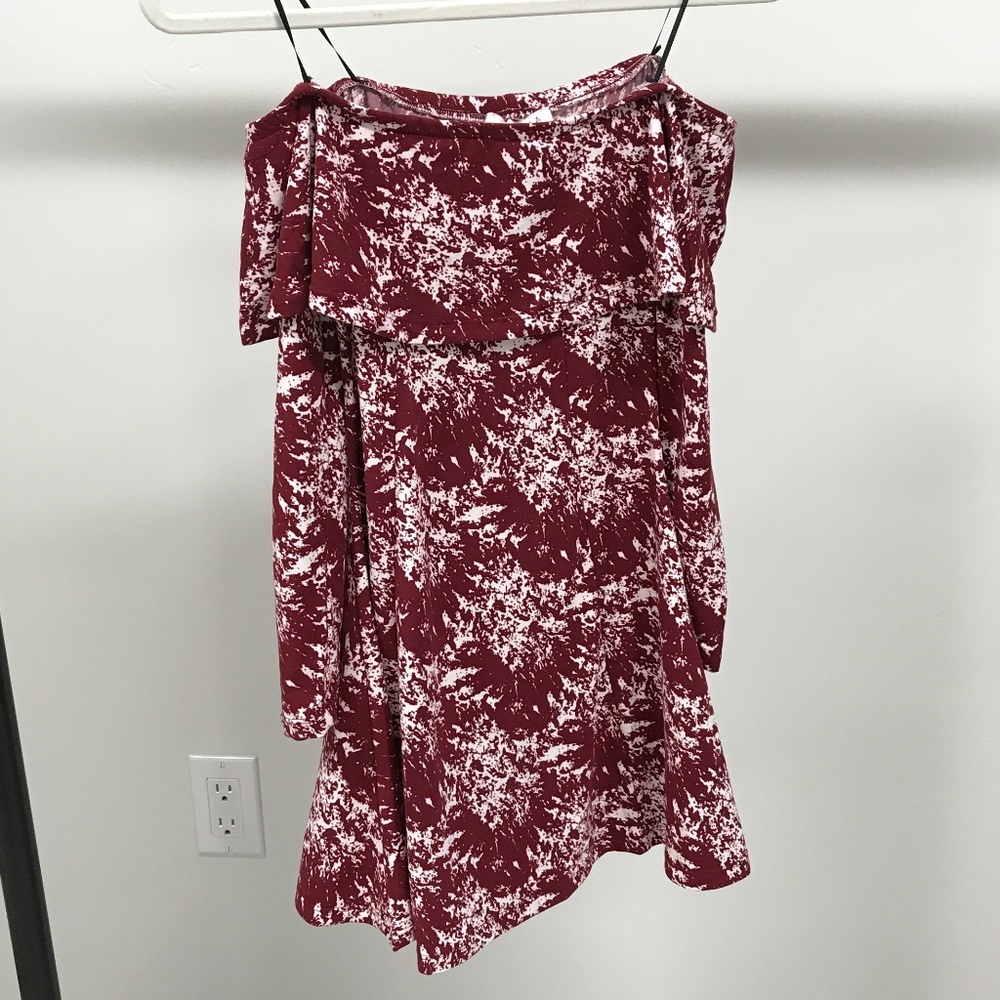 Off the Shoulder Long Sleeve Dress